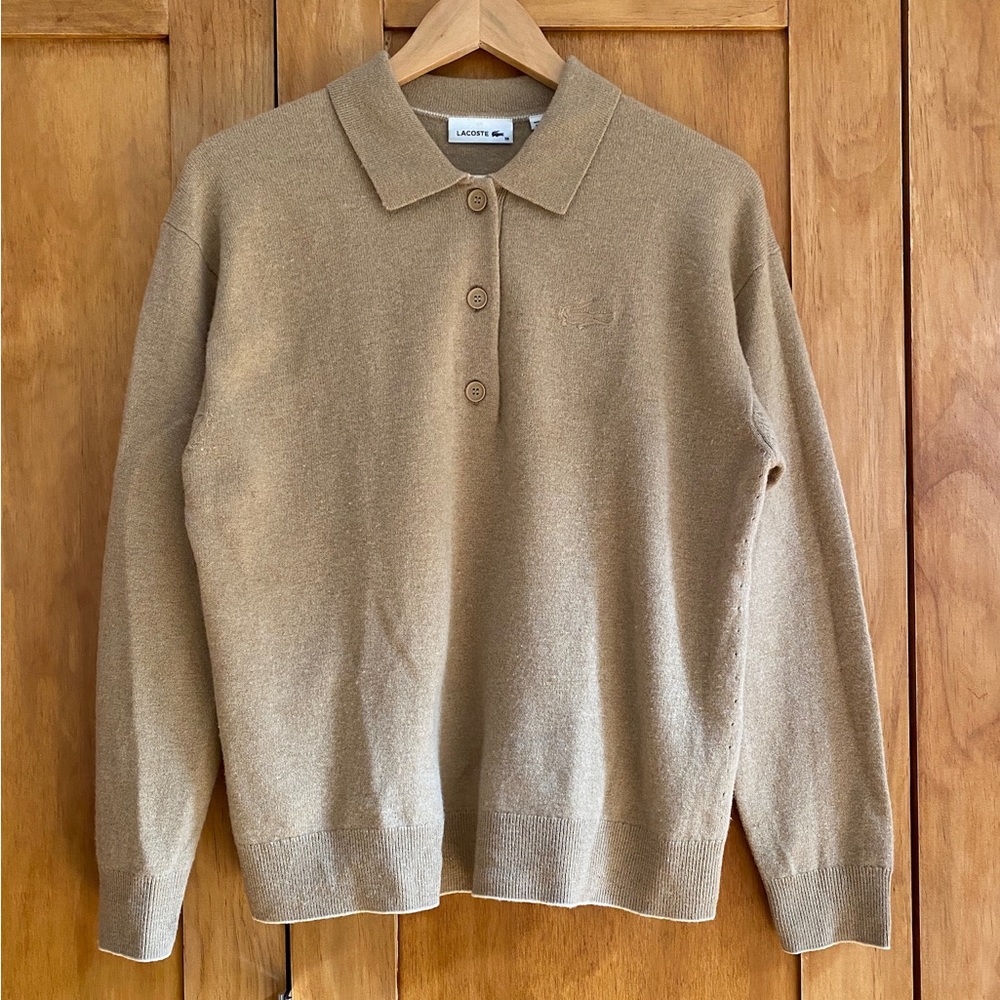 Lacoste women's polo sweater size 38